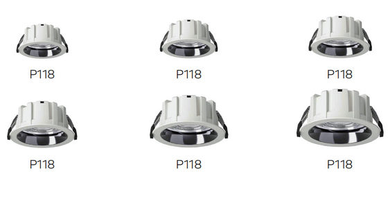 3.5 ίντσες Αμβλύ LED Downlights Ultra Thin 3000K Warm White Recessed Ceiling Lights για το Airpot Hotel School 15W 2000LM